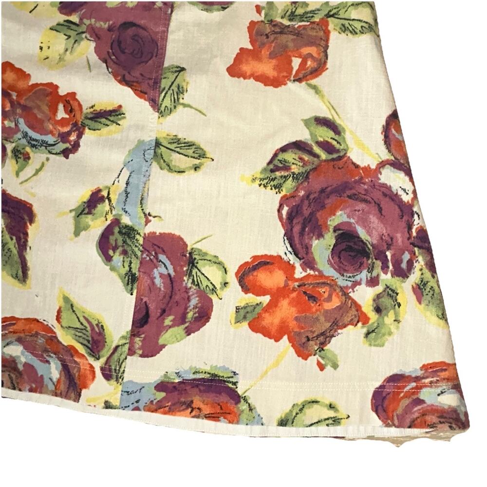 NEW J Jill Floral Midi A-Line Skirt Size 6P Cotton Pockets Romantic Cottagecore - Picture 7 of 11